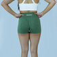 Olive green seamless shorts